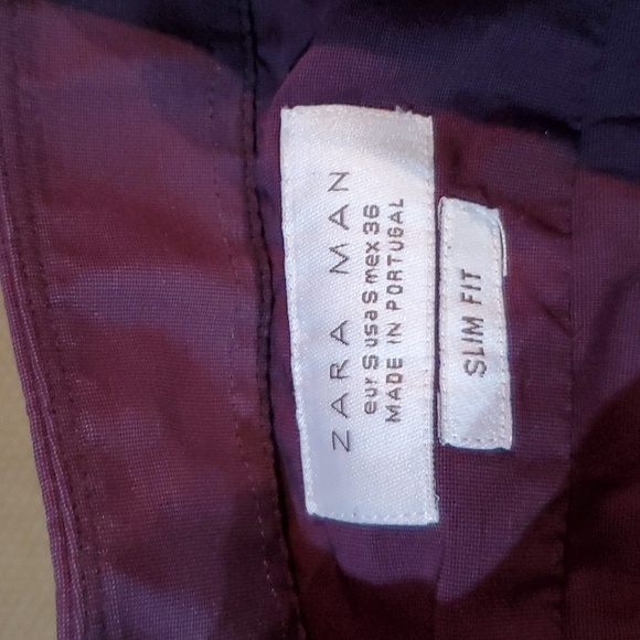 Zara Man wine coloured button up dress shirt - Picture 2 of 2